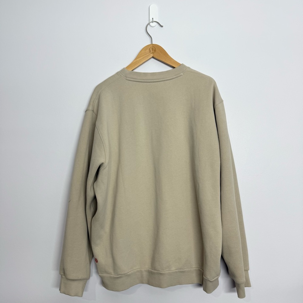 Lululemon Team Canada Steady State Crew CPC Logo Size Large Beech White - Picture 3 of 5